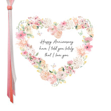 Load image into Gallery viewer, Five Dollar Shake Ribbon & Roses Happy Anniversary Have I Told You Lately That I Love You Card