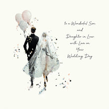 Load image into Gallery viewer, Five Dollar Shake ‘Gatsby’s Wedding’ To a Wonderful Son and Daughter in Law with Love on Your Wedding Day Card