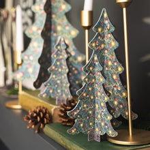 Load image into Gallery viewer, Toasted Crumpet Set of 4 Christmas Tree Forest Table Decorations