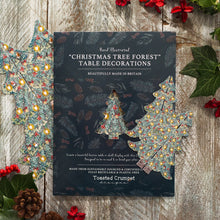 Load image into Gallery viewer, Toasted Crumpet Set of 4 Christmas Tree Forest Table Decorations