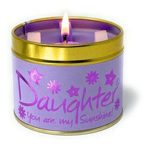 Load image into Gallery viewer, Lily Flame Daughter Scented Poured Tin Candle
