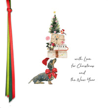 Load image into Gallery viewer, Five Dollar Shake Ribbon Candy With Love For Christmas And The New Year (Dog)Card