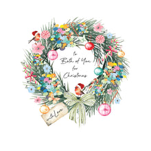 Load image into Gallery viewer, Five Dollar Shake Always Believe To Both of You (Wreath) Christmas Card