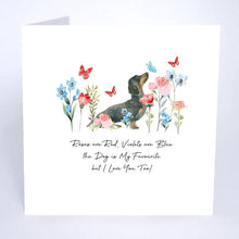 Load image into Gallery viewer, Five Dollar Shake Forget Me Not The Dog Is My Favourite Card