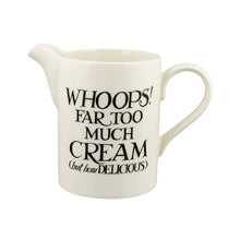 Load image into Gallery viewer, Emma Bridgewater Black Toast Cream Medium Straight Jug