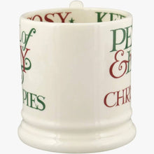 Load image into Gallery viewer, Emma Bridgewater Christmas Toast & Marmalade Peace & Love 1/2 Pint Mug