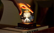 Load image into Gallery viewer, Gingko Design Amber Crystal Light / Tree Of Life