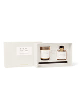 Load image into Gallery viewer, Katie Loxton Mini Votive & Mini Reed Diffuser Gift Set / 'Relax' /
Fresh Linen & White Lily