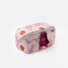Load image into Gallery viewer, Caroline Gardner Pink Flower Flat Lay Cosmetic Bag