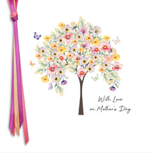 Load image into Gallery viewer, Five Dollar Shake Ribbon & Roses With Love On Mother's Day (Tree) Card