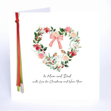 Load image into Gallery viewer, Five Dollar Shake Ribbon Candy To Mum And Dad With Love For Christmas... Card