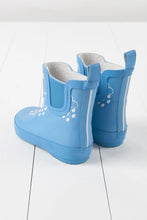 Load image into Gallery viewer, Grass & Air Cornflower Blue Shortie Colour-Changing Kids Wellies / UK Sizes 4-9 Infant
