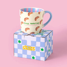 Load image into Gallery viewer, Eleanor Bowmer Good Morning Croissant Mug