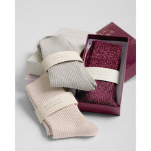 Load image into Gallery viewer, Katie Loxton Gift Boxed Sparkle Socks / Cherry Red / One Size