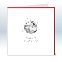 Load image into Gallery viewer, Five Dollar Shake Love & Co You Make Me Feel Like Dancing Valentine Card