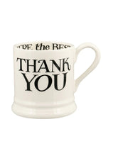 Load image into Gallery viewer, Emma Bridgewater Black Toast Thank You 1/2 Pint Mug