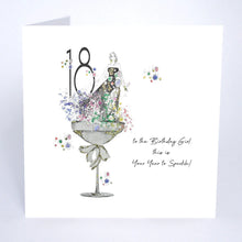 Load image into Gallery viewer, Five Dollar Shake Glamarama 18 To The Birthday Girl This Is Your Year To Sparkle! Birthday Card