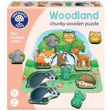 Load image into Gallery viewer, Orchard Toys Woodland Chunky Wooden Puzzle