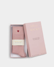 Load image into Gallery viewer, Katie Loxton Gift Boxed Socks Heart / Blush Pink / One Size