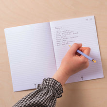 Load image into Gallery viewer, Good Tuesday A5 Lined Journal Notebook / Hot Pink Stripe