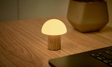 Load image into Gallery viewer, Ginkgo Design Super Mini Alice Mushroom Lamp / White Ash