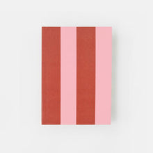 Load image into Gallery viewer, Caroline Gardner Orange & Pink Stripe A6 Softback Notebook
