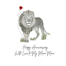 Load image into Gallery viewer, Five Dollar Shake Happy Anniversary To My Mane Man Card