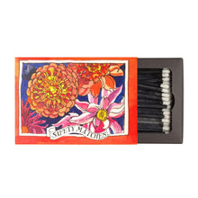 Load image into Gallery viewer, The Matchbox Maker Boxed Safety Matches / Dahlias Illustrated By Matthew Rice