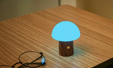 Load image into Gallery viewer, Ginkgo Design Super Mini Alice Mushroom Lamp / Walnut