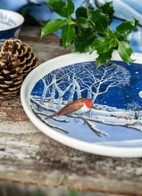 Load image into Gallery viewer, Emma Bridgewater Midnight Robin Flat Serving Plate