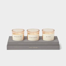 Load image into Gallery viewer, Katie Loxton Trio Votive Set / Birthday