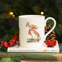 Load image into Gallery viewer, Toasted Crumpet Peter Rabbit & Friends Flopsy “A Winter’s Tale” Small Mug in a Gift Box