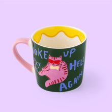 Load image into Gallery viewer, Eleanor Bowmer Woke Up Sexy Cat Mug