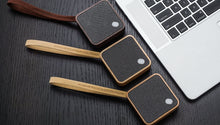 Load image into Gallery viewer, Gingko Design Mi Square Pocket Bluetooth Speaker / Natural Bamboo