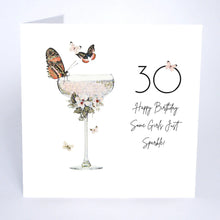 Load image into Gallery viewer, Five Dollar Shake Moonlight & Martini’s Age 30 Happy Birthday Some Girls Just Sparkle Card