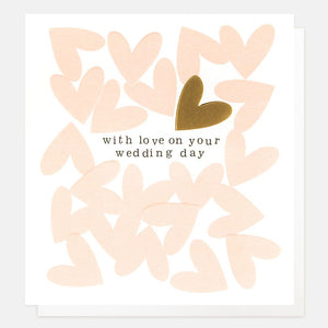 Caroline Gardner With Love On Your Wedding Day Hearts Card
