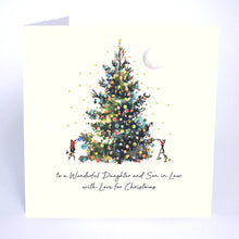Load image into Gallery viewer, Five Dollar Shake Christmas Magic To a Wonderful Daughter and Son in Law With Love for Christmas Card