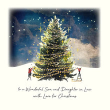 Load image into Gallery viewer, Five Dollar Shake Christmas Magic To a Wonderful Son and Daughter in Law With Love for Christmas Card