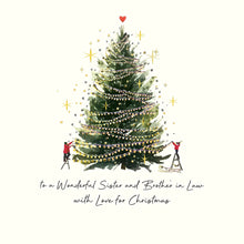 Load image into Gallery viewer, Five Dollar Shake Christmas Magic To a Wonderful Sister and Brother in Law With Love for Christmas Card
