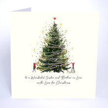 Load image into Gallery viewer, Five Dollar Shake Christmas Magic To a Wonderful Sister and Brother in Law With Love for Christmas Card
