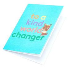 Load image into Gallery viewer, World Changer Fold Out Colour-In Greeting Card