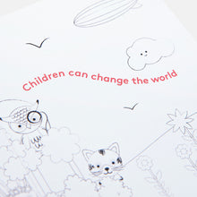 Load image into Gallery viewer, World Changer Fold Out Colour-In Greeting Card