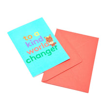 Load image into Gallery viewer, World Changer Fold Out Colour-In Greeting Card