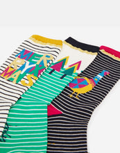 Load image into Gallery viewer, Joules Xmas 3 Pack Eco Vera Socks / Size 4-8