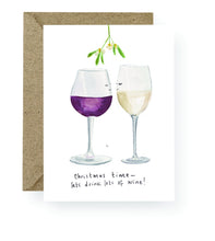 Load image into Gallery viewer, Western Sketch Christmas Time Wine Card