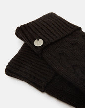 Load image into Gallery viewer, Joules Elena Cable Knit Gloves / Black