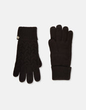 Load image into Gallery viewer, Joules Elena Cable Knit Gloves / Black