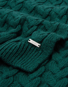 Joules Elena Cable Knit Scarf / Teal