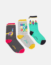 Load image into Gallery viewer, Joules Xmas 3 Pack Eco Vera Socks / Size 4-8