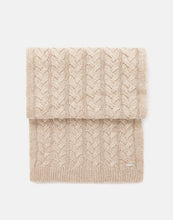 Load image into Gallery viewer, Joules Elena Cable Knit Scarf / Oat